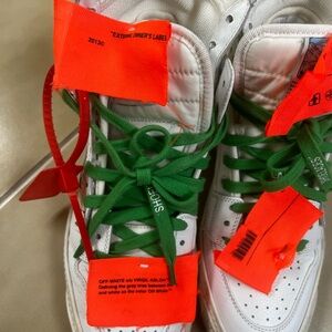 Off-White Shoes - White and Green